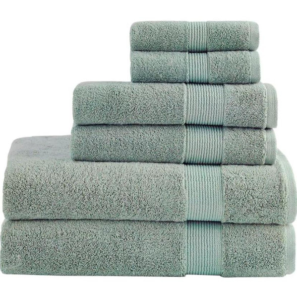 2 Hand Towels - Under The Canopy Organic Cotton Classic Towels - Lichen - 2 Hand Towels