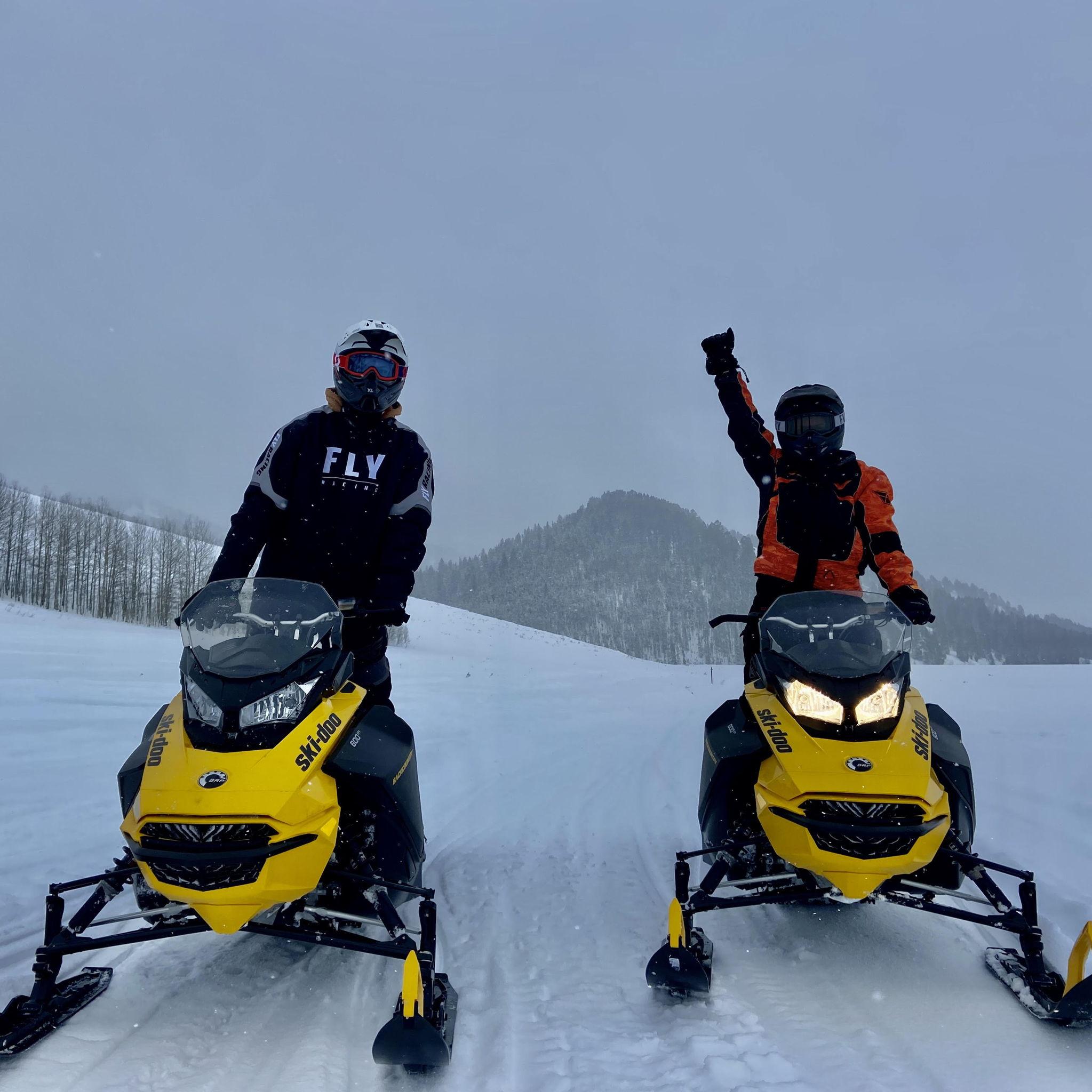 Wyoming | 2022 - snowmobiling down Grey's River Road!