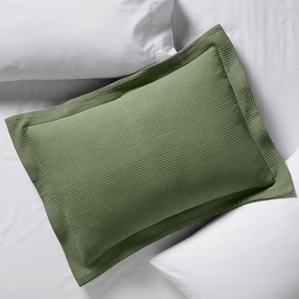 L.L.Bean Vintage Matelasse Block Patterned Cotton Sham | Dillard's