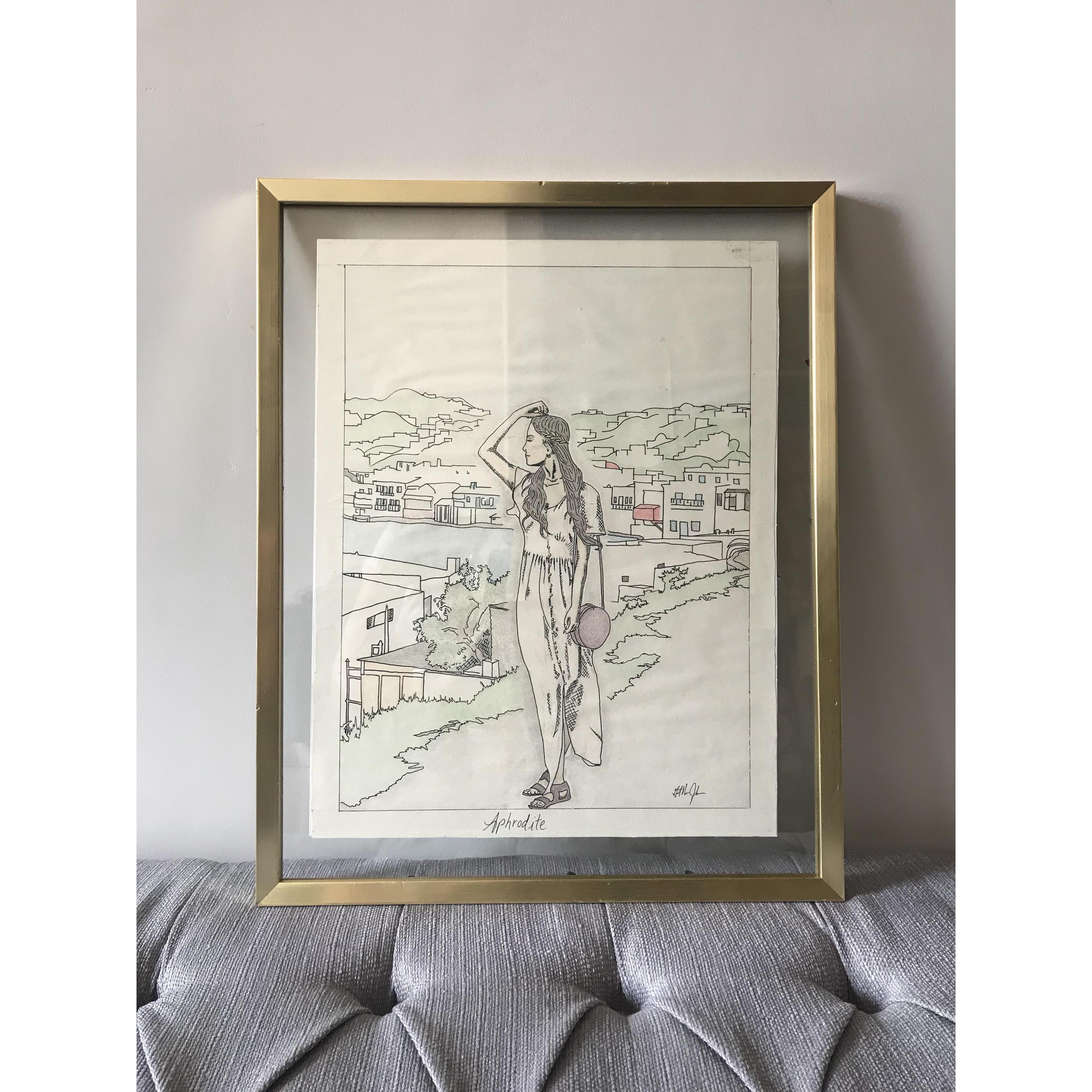 Grant has made me some BEAUTIFUL artwork, and my favorite is this one of me that he gave me for my birthday (we had barely been going out for a month!) I will treasure it forever!