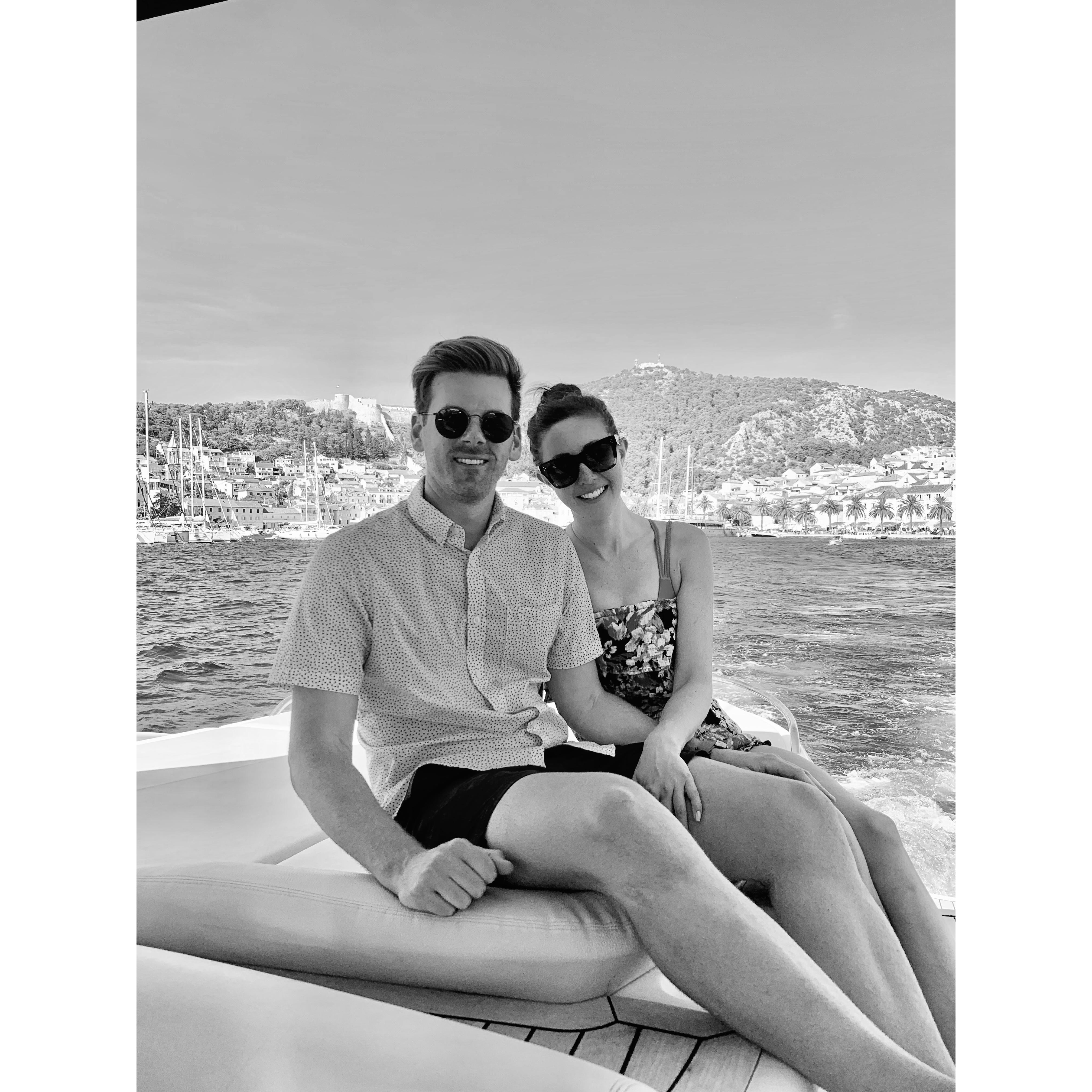 This was on one of our favorite vacations to Croatia & Germany. Yacht day with the family!