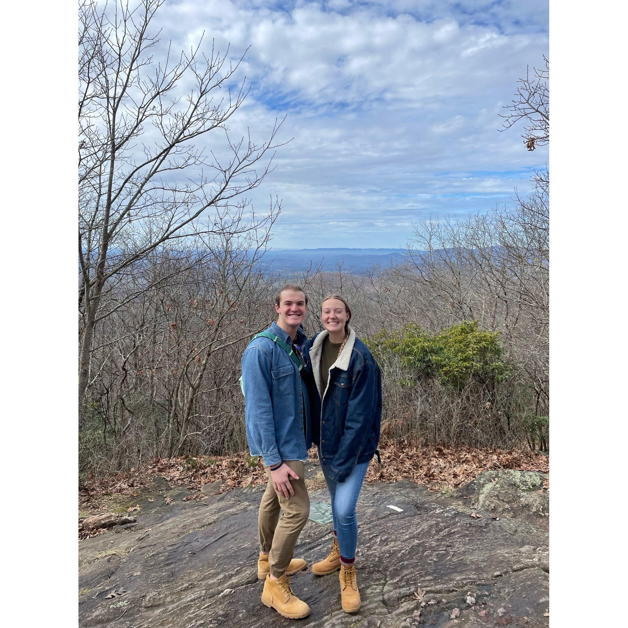 November 2023 At the start of the Appalachian Trail in Springer Mountain, Georgia