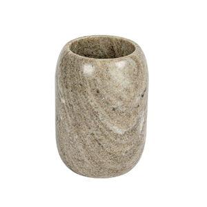 Creative Co-Op Modern Marble Bottle Holder, White Crock, Natural