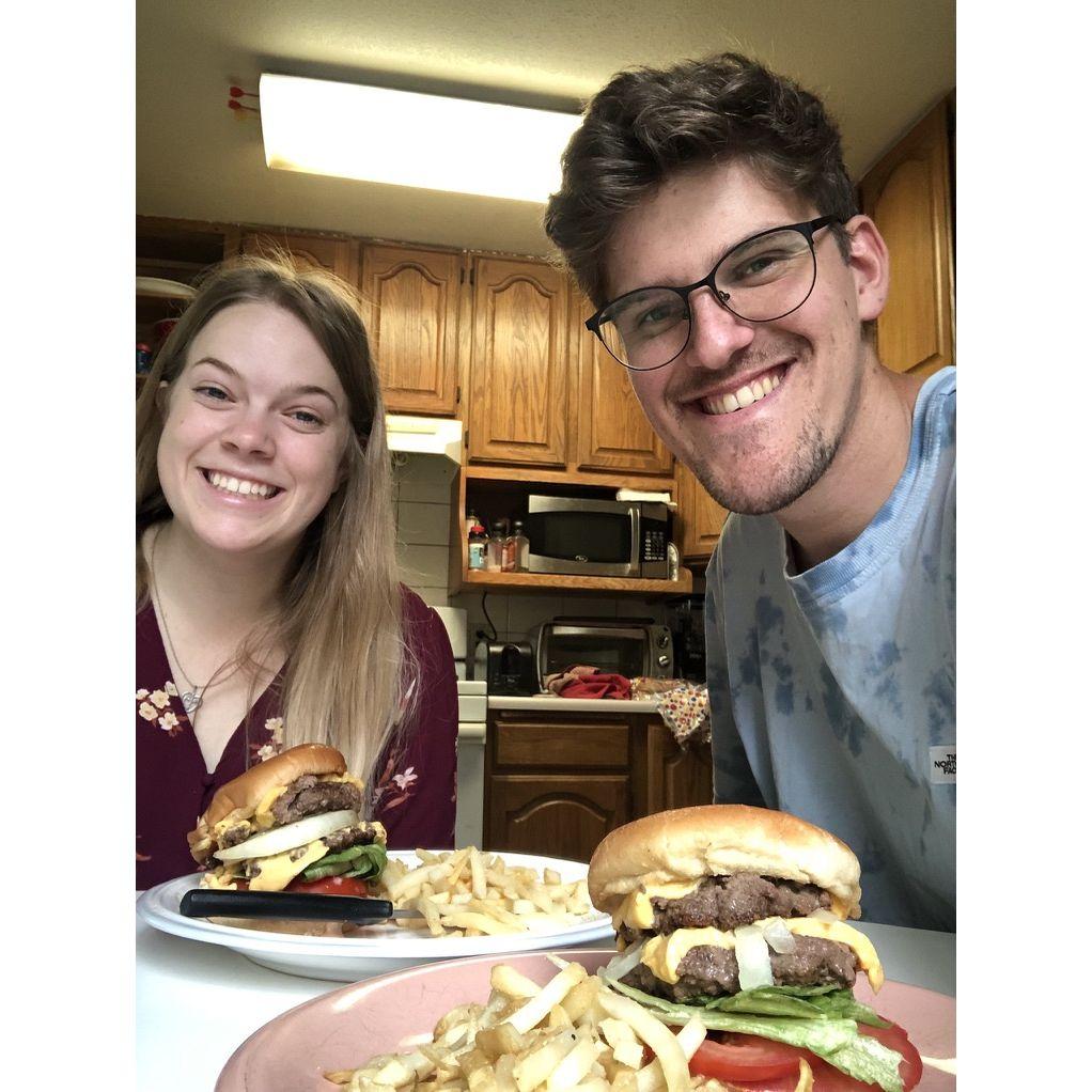 Our homemade in-n-out burgers!