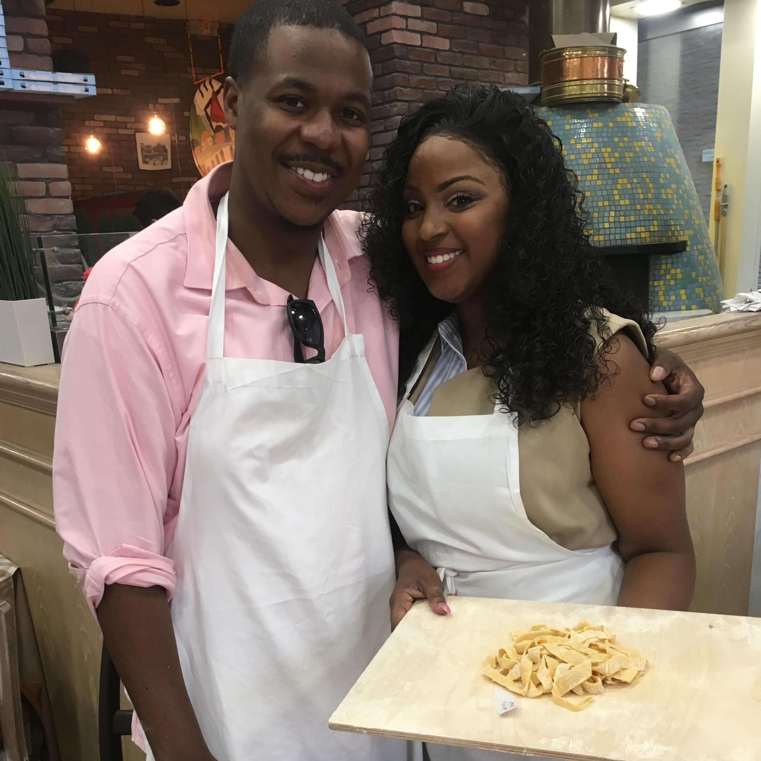 Making pasta in Rome