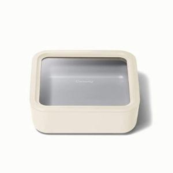 Large Glass Container | Ceramic-Coated Food Storage Container | Caraway