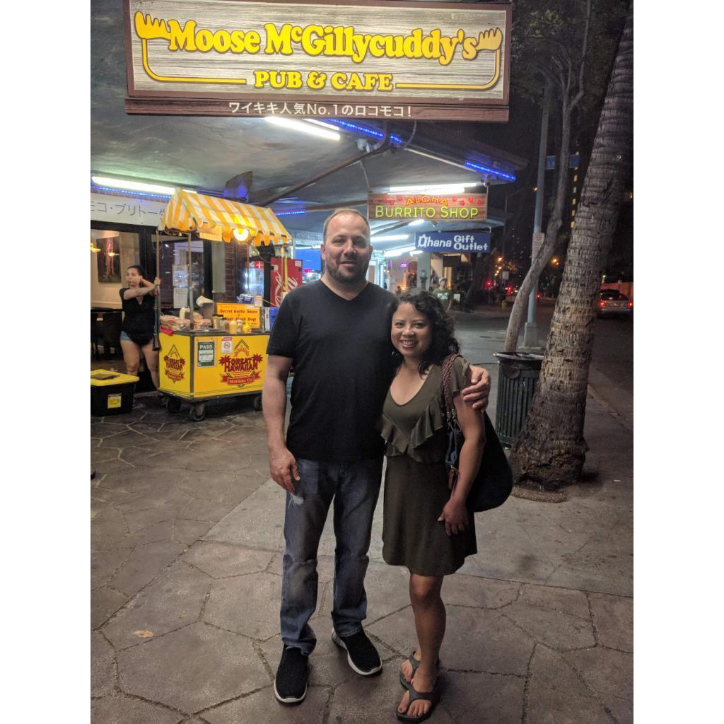 Back at Moose's Waikiki May 2018