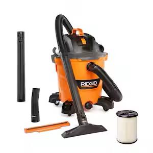 12 Gal. 5.0 Peak HP NXT Shop Vacuum Wet Dry Vac with General Debris Filter, Locking Hose and Attachments HD1200
