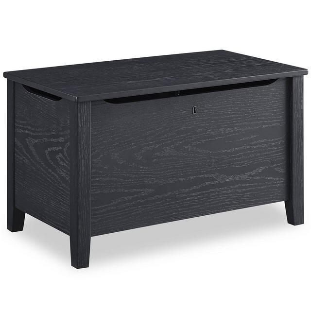Delta Children Farmhouse Toy Box - Textured Midnight Gray