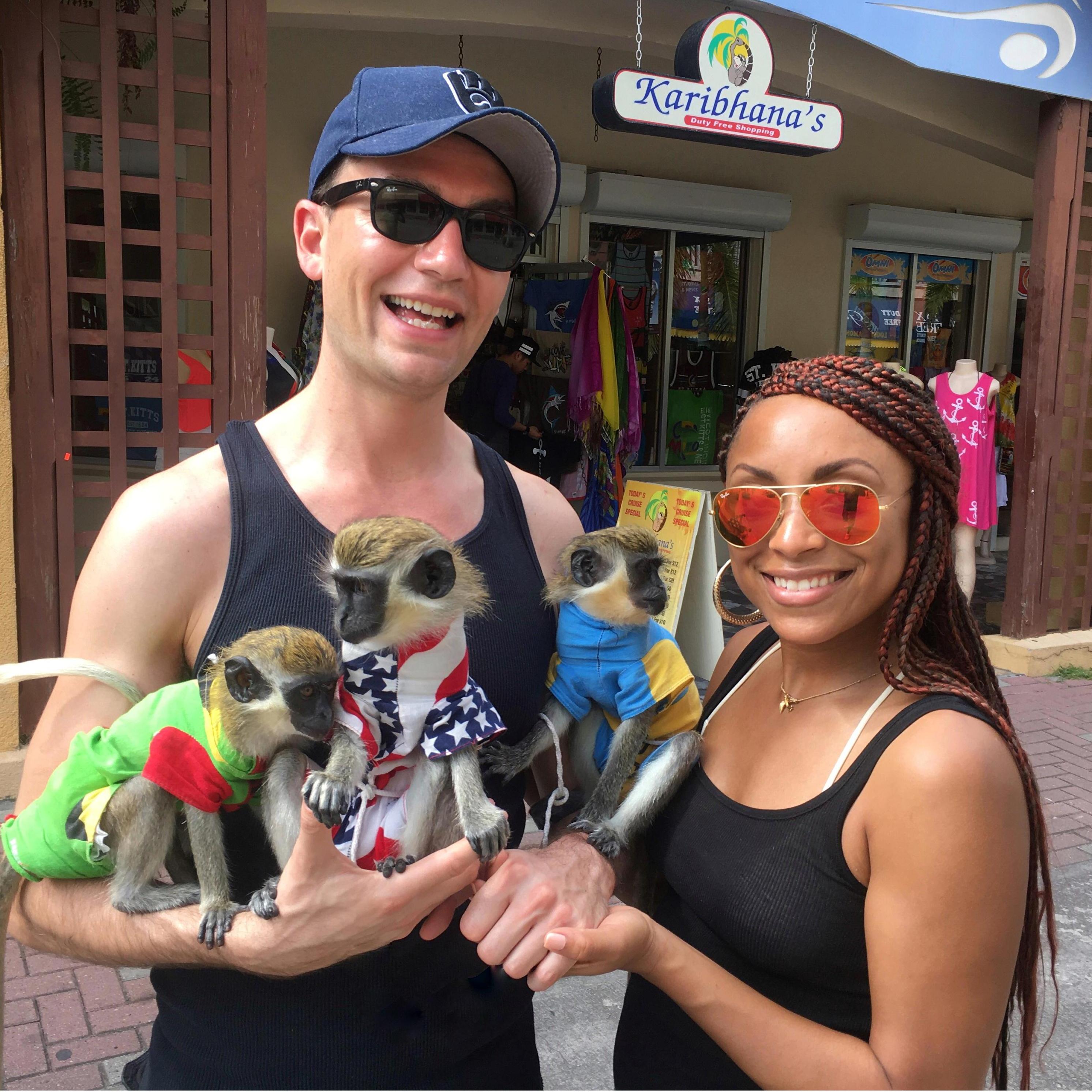 Our first trip out of the country together in 2016 - Basseterre, St. Kitts