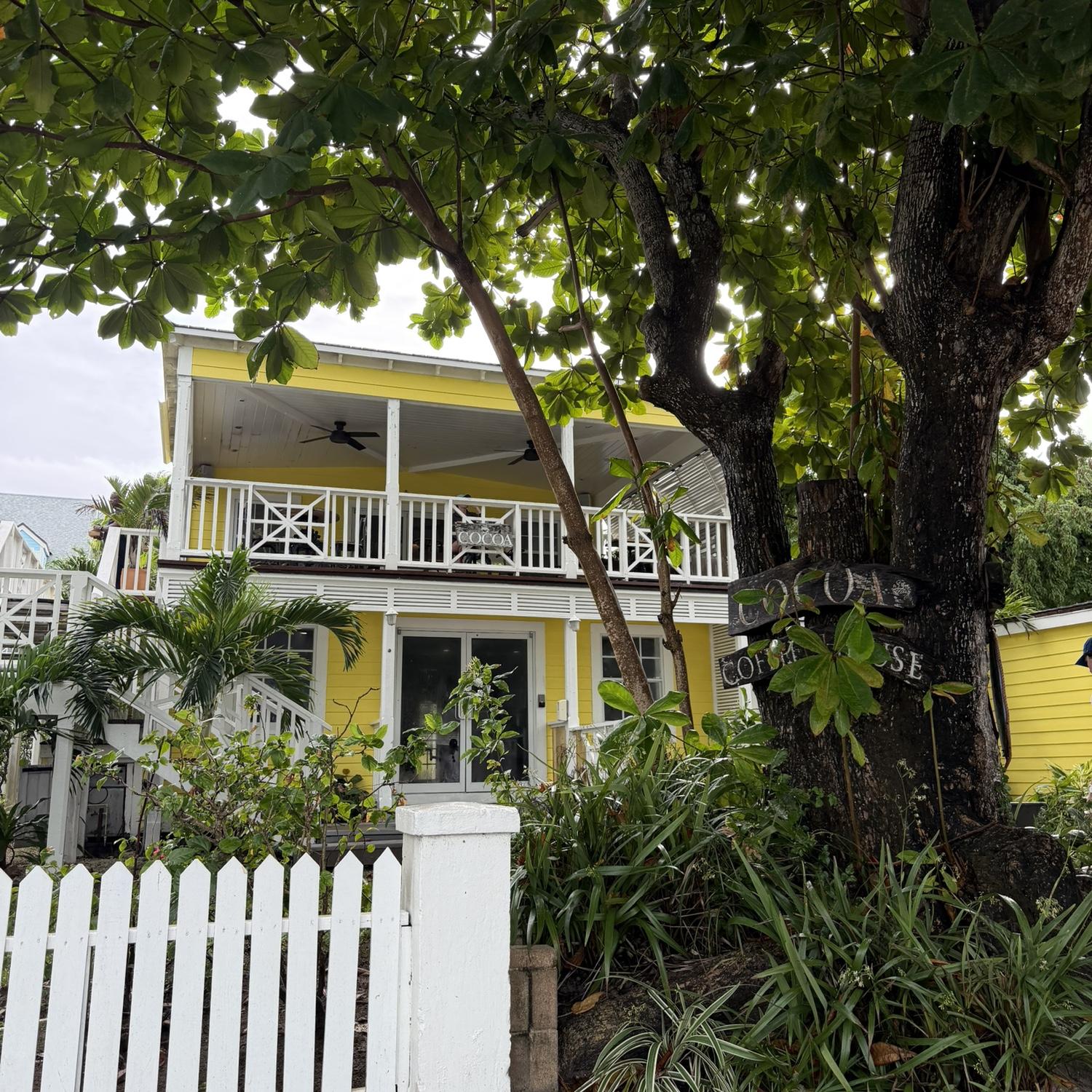 Cocoa Coffee House 
Right across from Valentine’s Marina 
Best coffee!!