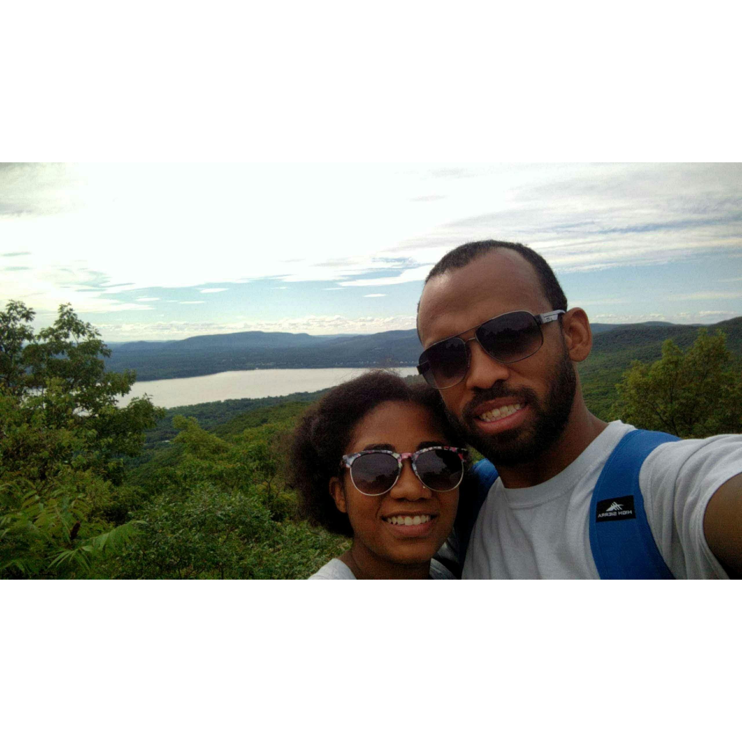 Even with the view behind us we kept looking at each other