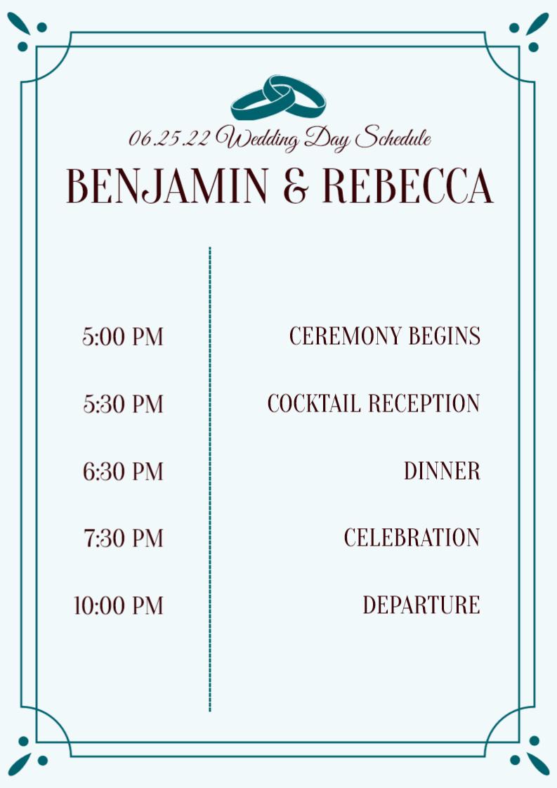 The Wedding Website of Benjamin Reister and Rebecca Goldman
