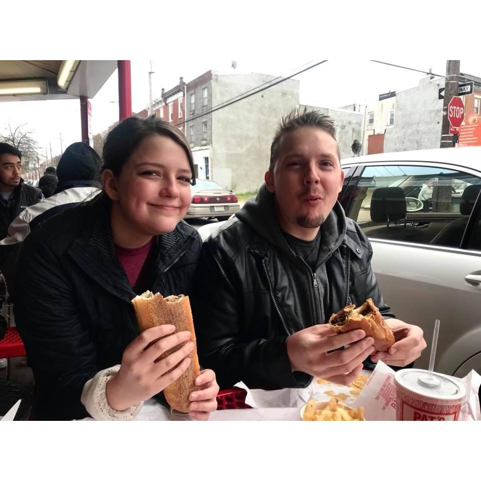 Philly cheese steak in Philly as part of our quest for the worlds greatest cheese steak!