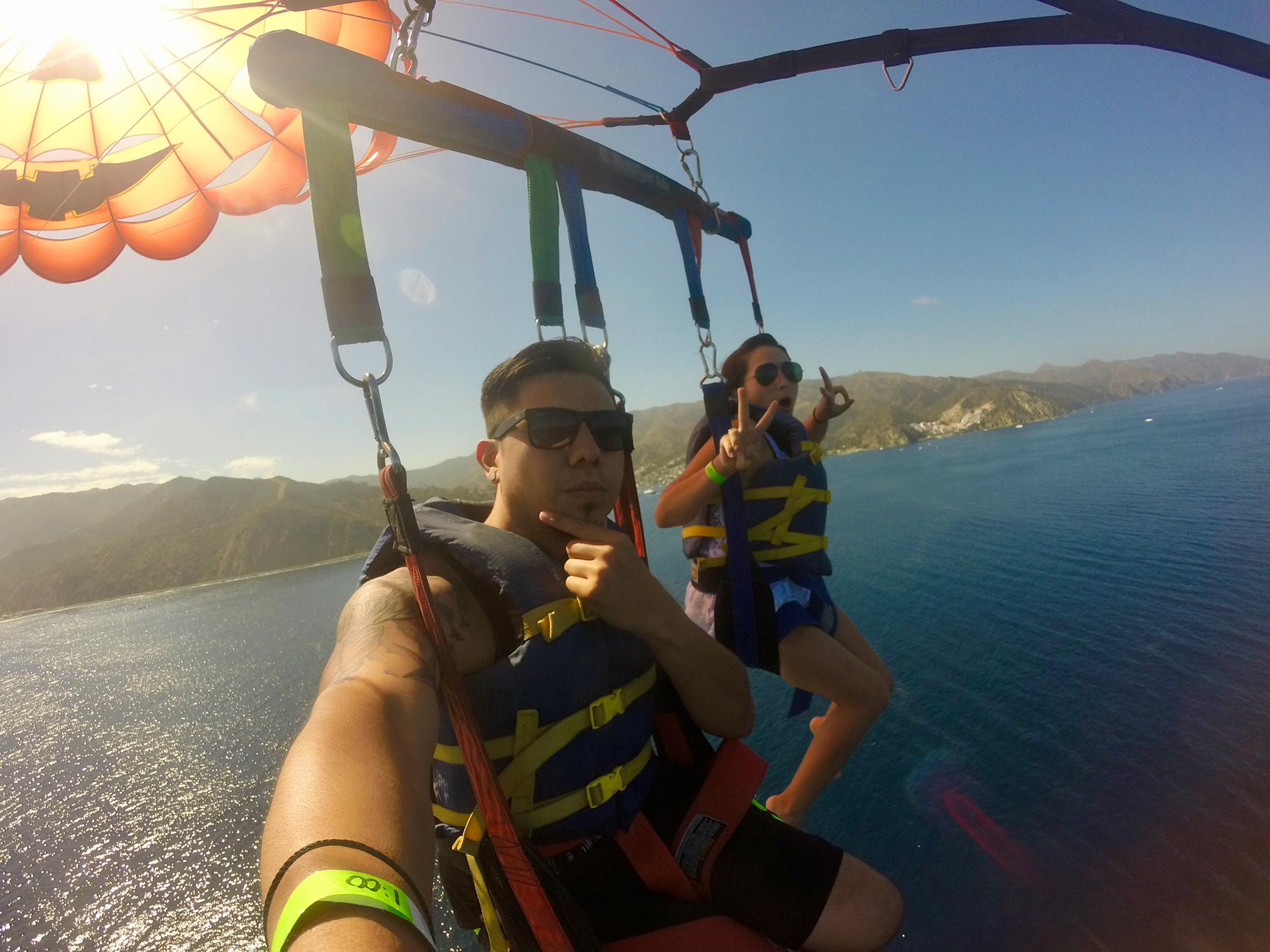 2 Year Anniversary spent parasailing around Catalina Island 10/11/2017