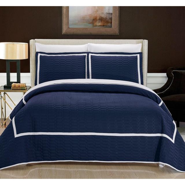 Chic Home Birmingham 3 Piece King Quilt Set
