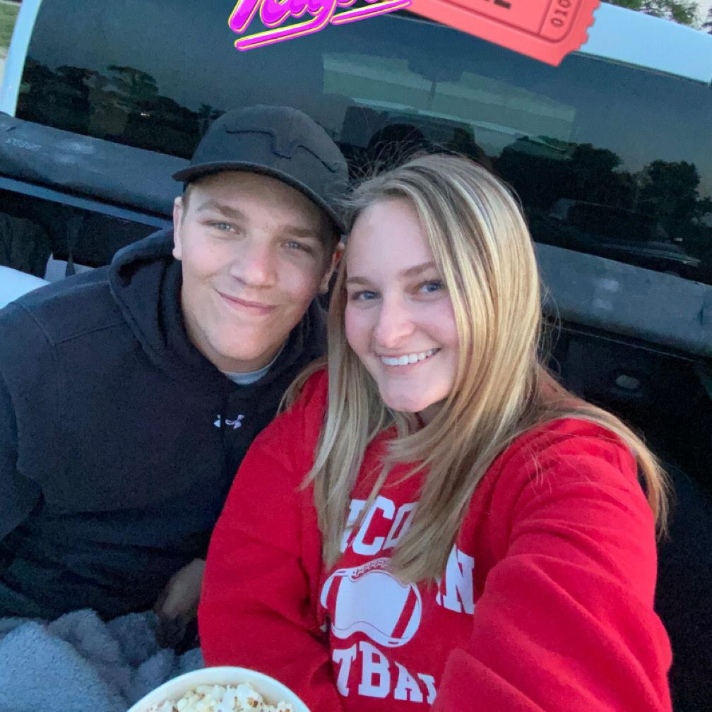 Drive-in movie date night!