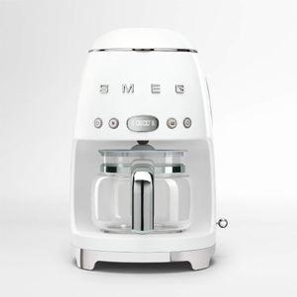 Drip-filter coffee machine Retro-style White Glossy
