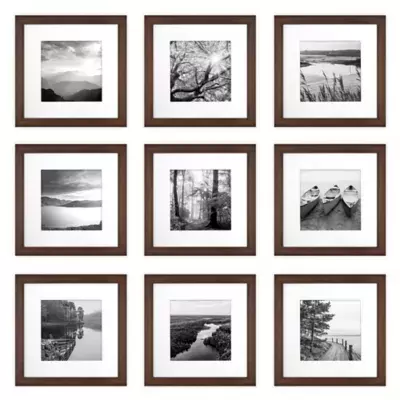 SALT™ 9-Piece 12-Inch x 12-Inch Gallery Picture Frame Set