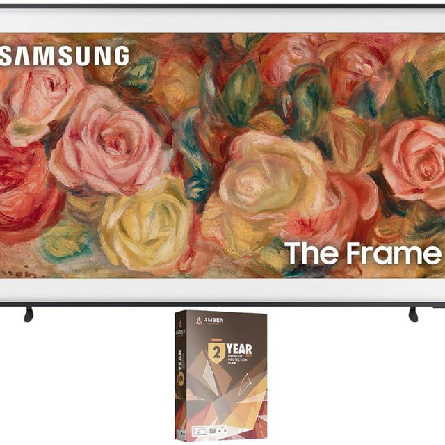 SAMSUNG QN75LS03DAFXZA 75 Inch The Frame 4K Smart Quantum HDR TV with 2 Year Amber Protection Plan (2024)