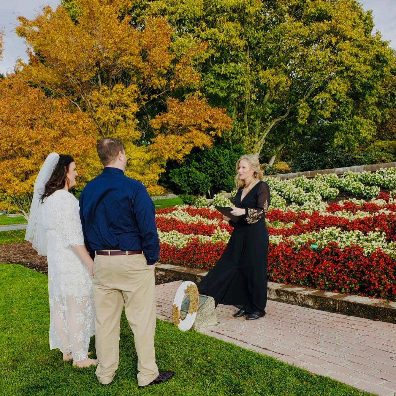 We said I DO on October 10, 2020 @ Peace Arch State Park.