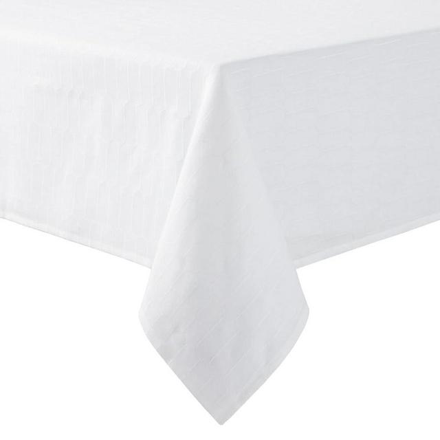 MARTHA STEWART Honeycomb Tablecloth, 60"x102", White