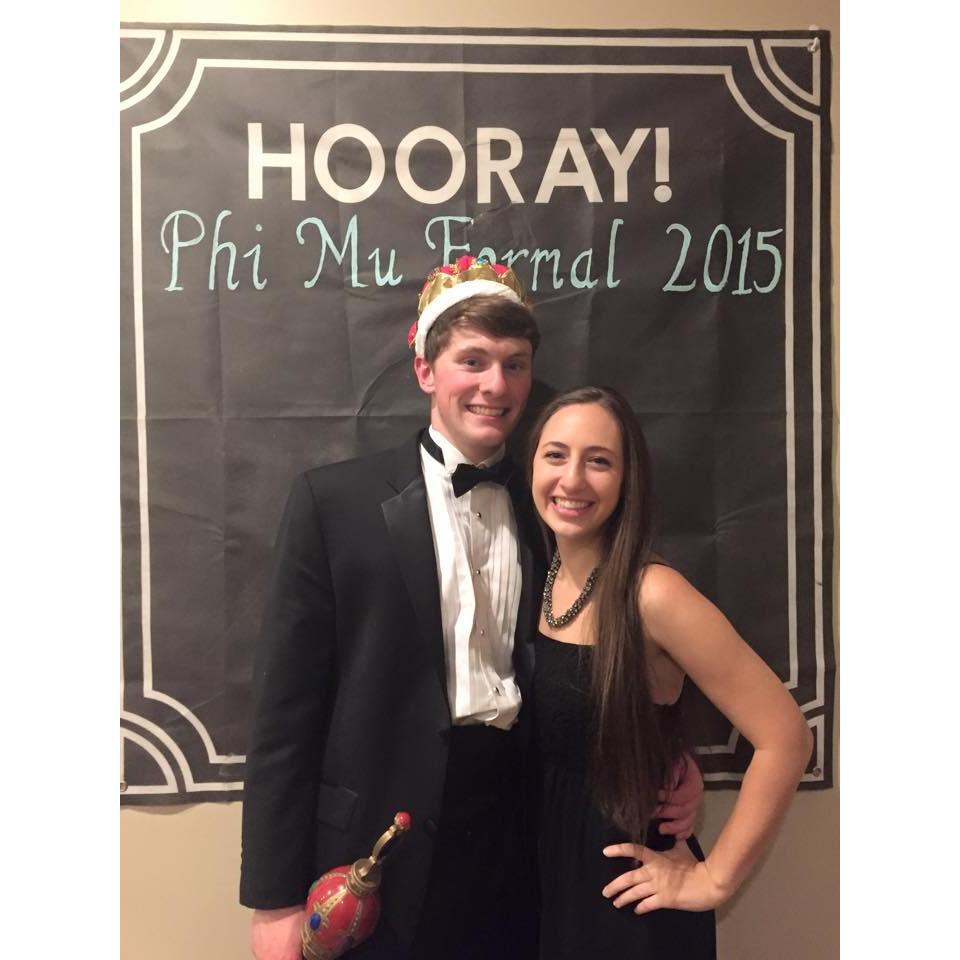When Chris won Carnation Ball King of Hannah's sorority!