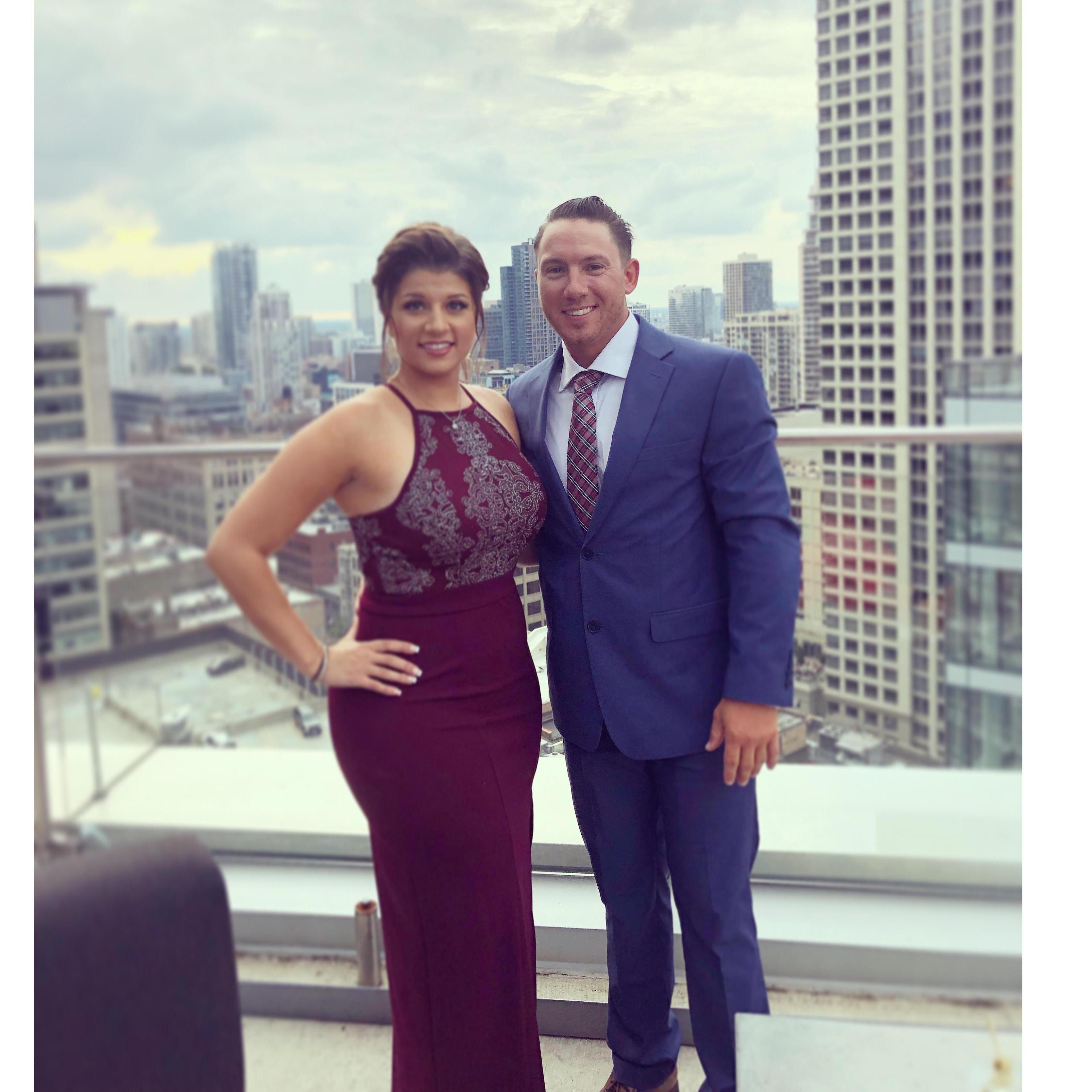 First time going to Chicago together for my cousins wedding.