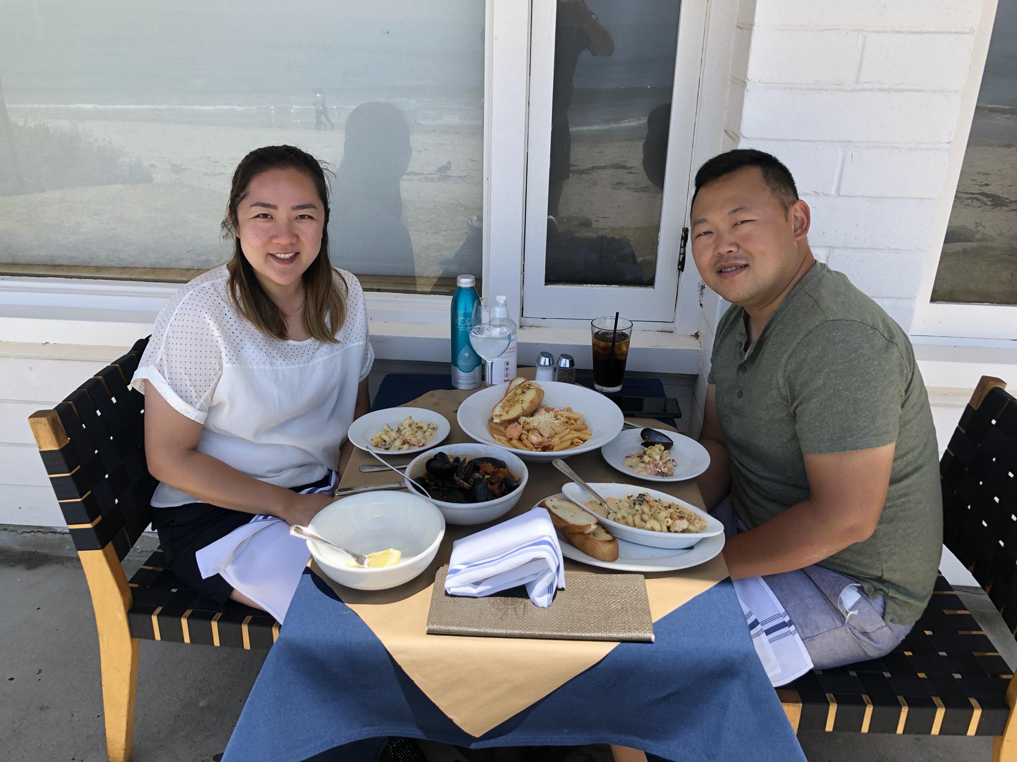 Lunch Date by the ocean