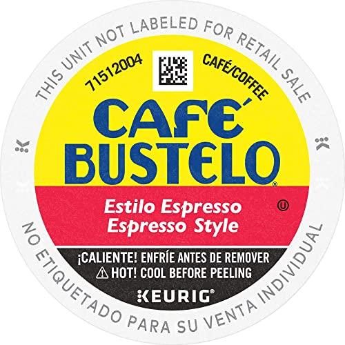 Café Bustelo Coffee Espresso Style Dark Roast Coffee, 72 K Cups for Keurig Coffee Makers