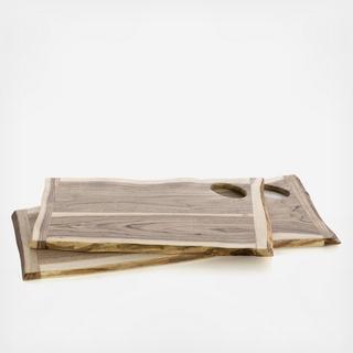 2-Piece Montana Live Edge Cutting Board Set