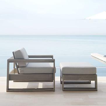 Portside Outdoor Lounge Chair - Weathered Gray