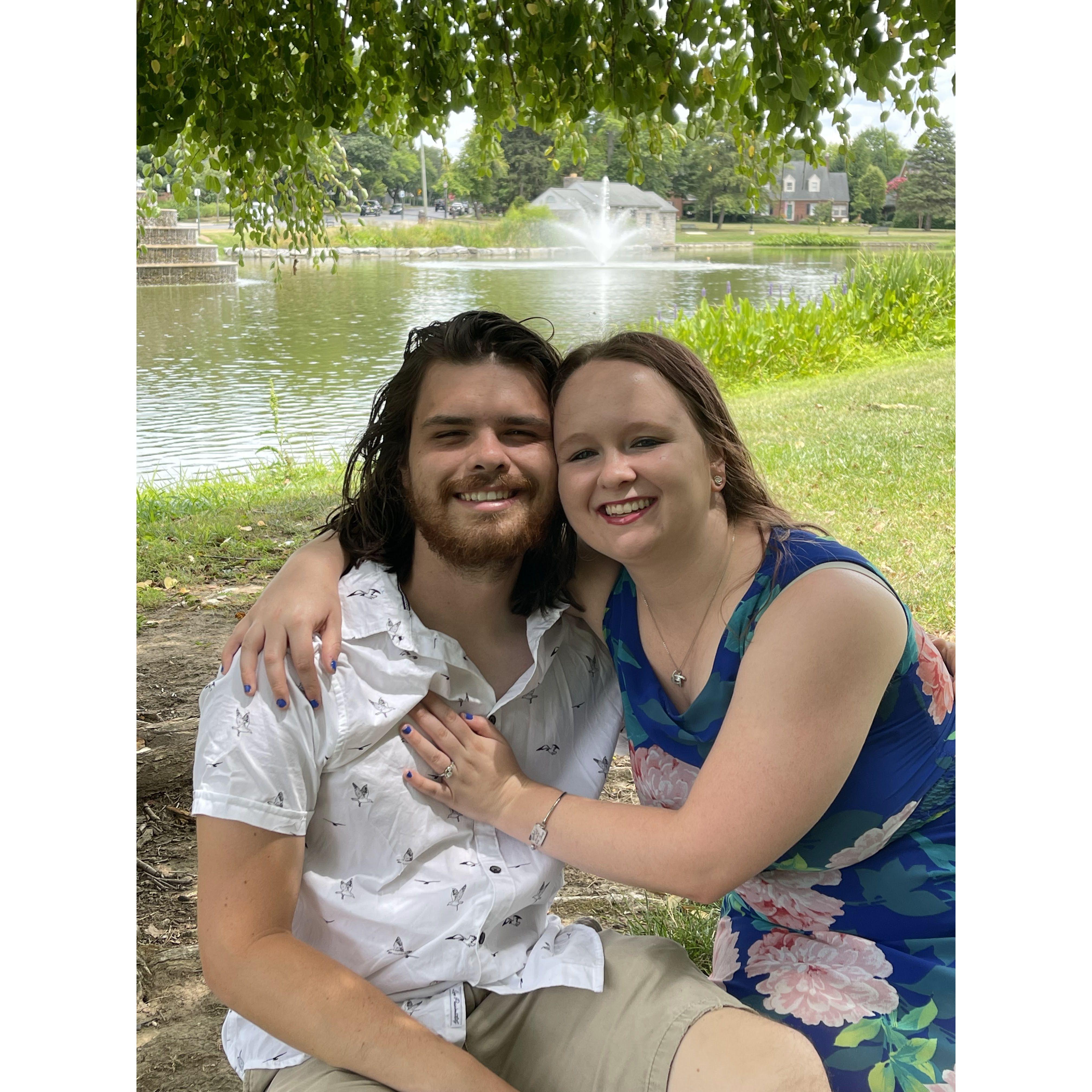 Hunter (Maid of Honor) did a photoshoot for us the day we got engaged