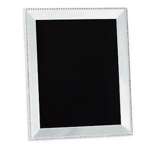 Beaded Silver-Plated Picture Frame, 8 x 10"