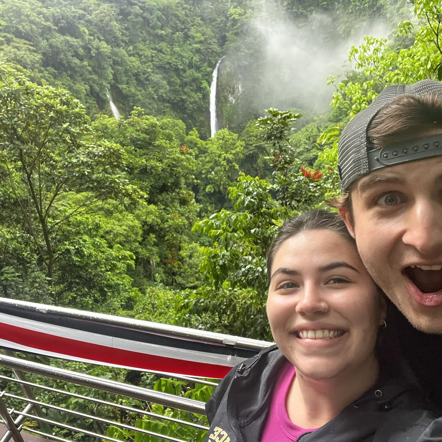 Before the 500 steps down... and up... from La Fortuna waterfall.