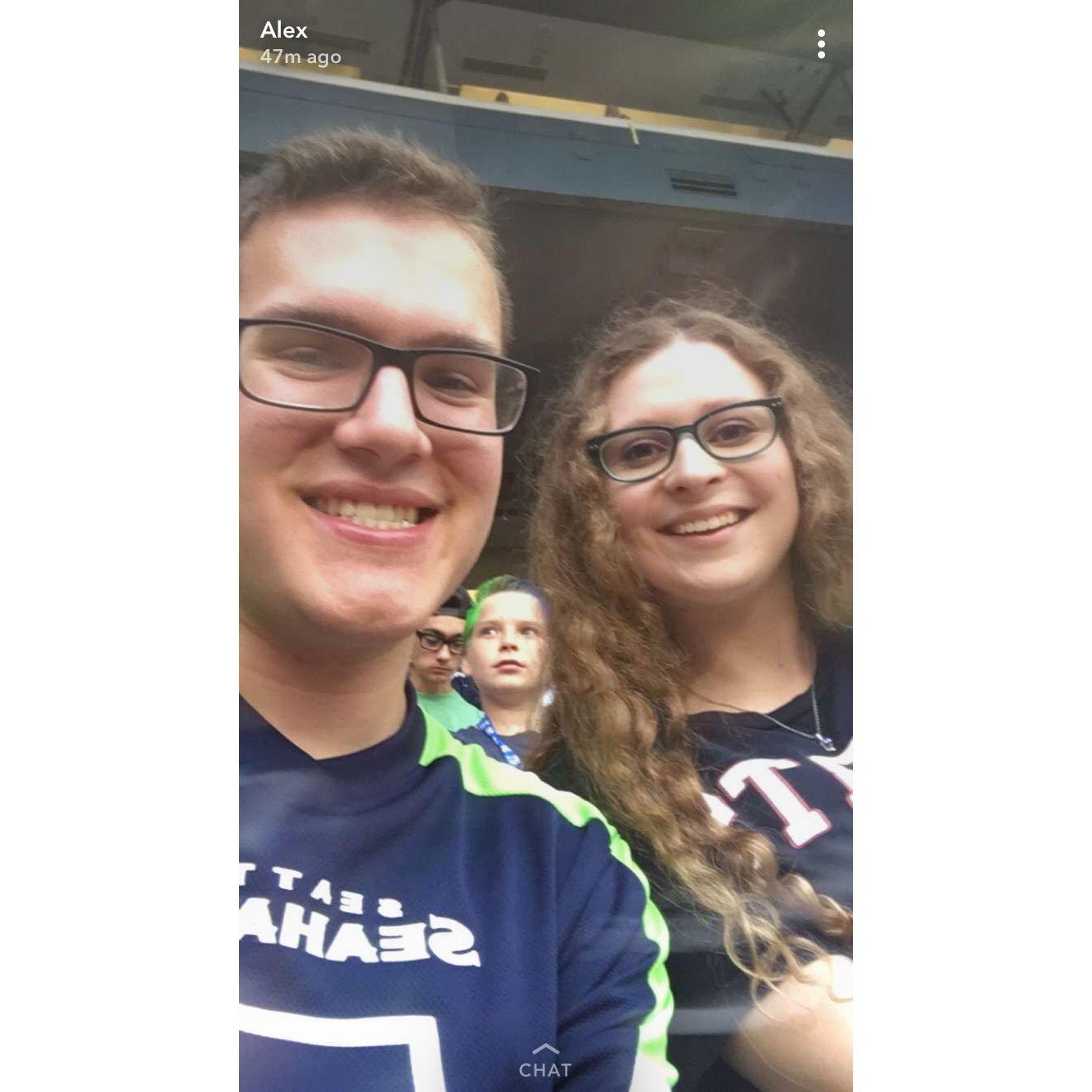 August 18th, 2017: At a Seahawks game in Seattle, WA