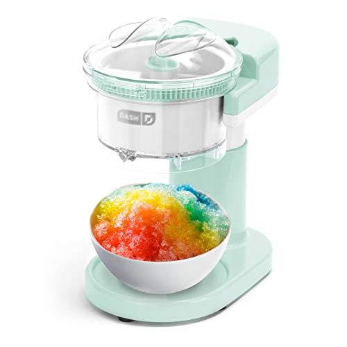 Dash DSIM100GBAQ02 Shaved Ice Maker + Slushie Machine with with Stainless Steel Blades for Snow Cone, Margarita + Frozen Cocktails, Organic, Sugar Free, Flavored Healthy Snacks for Kids & Adults, Aqua
