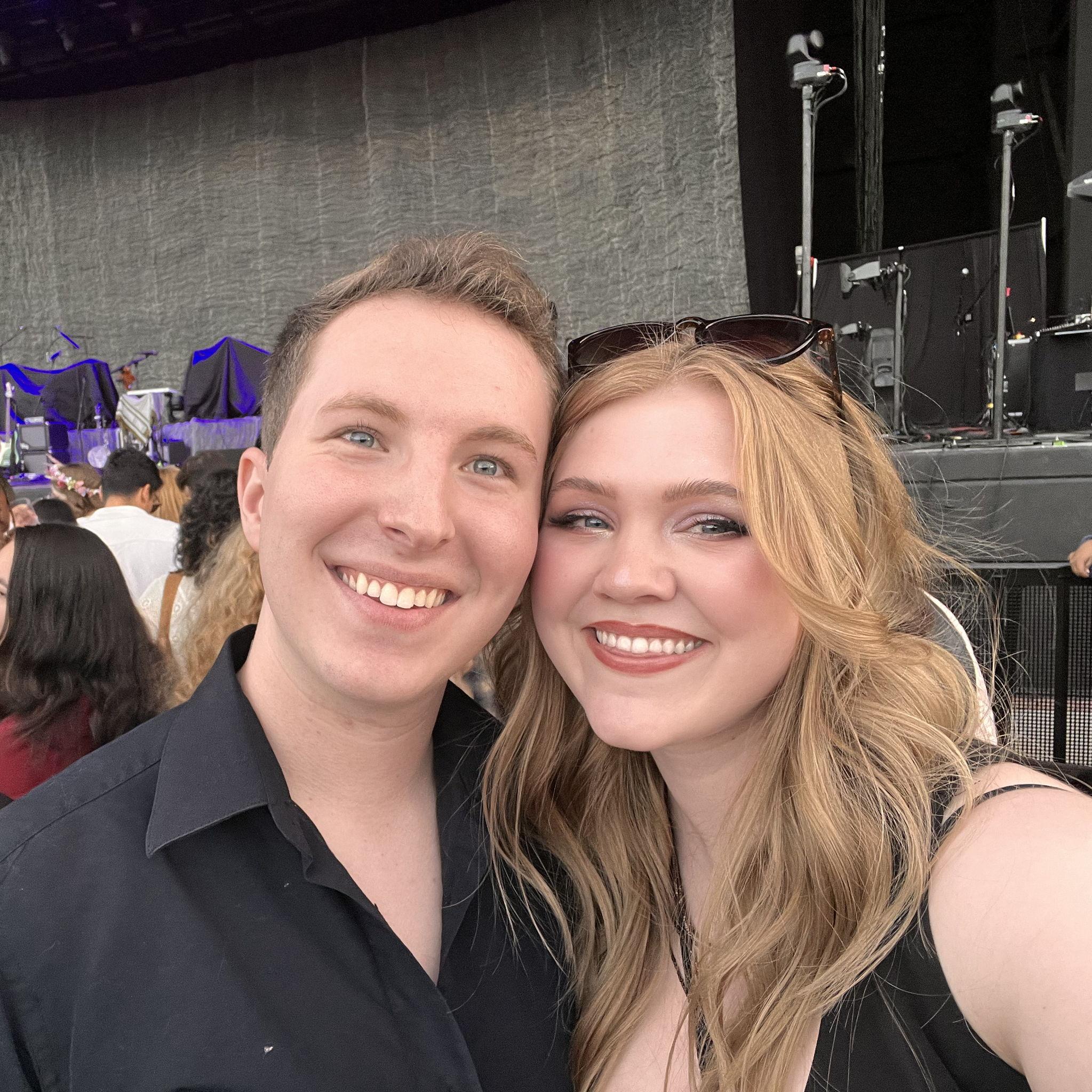 Our first concert together outside of classical and choral music! Our first concert was seeing Hozier!