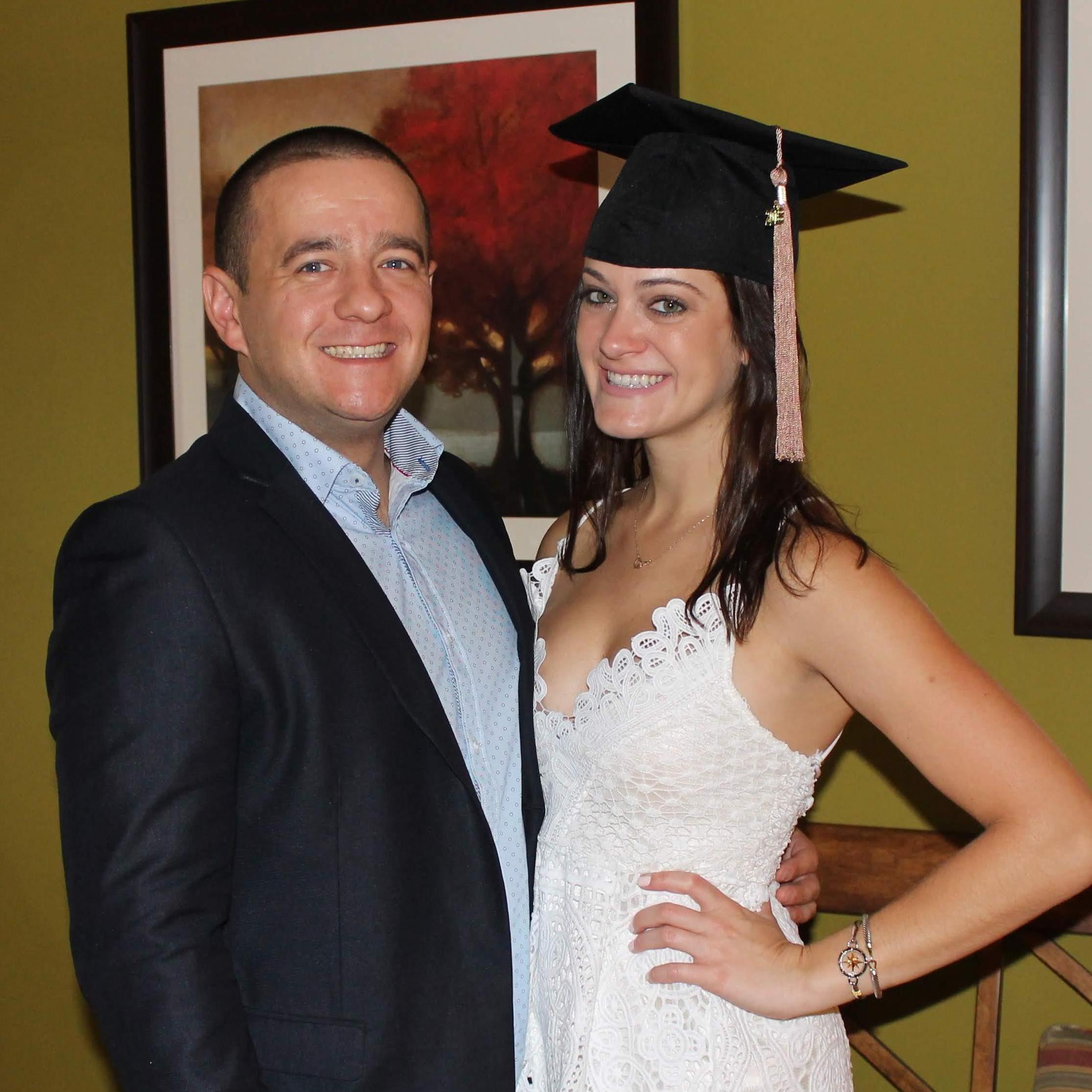 Celebrating Christine's graduation in Summer 2018