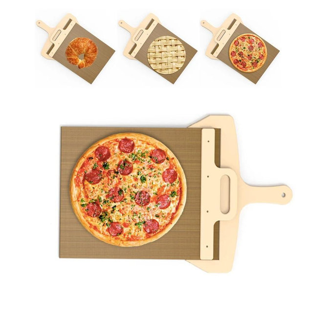 DASZERX® Pizza Smart Slider, Sliding Magic Pizza Peel Slider, Pizza Paddle With Handle - Sliding Pizza Shovel Slide