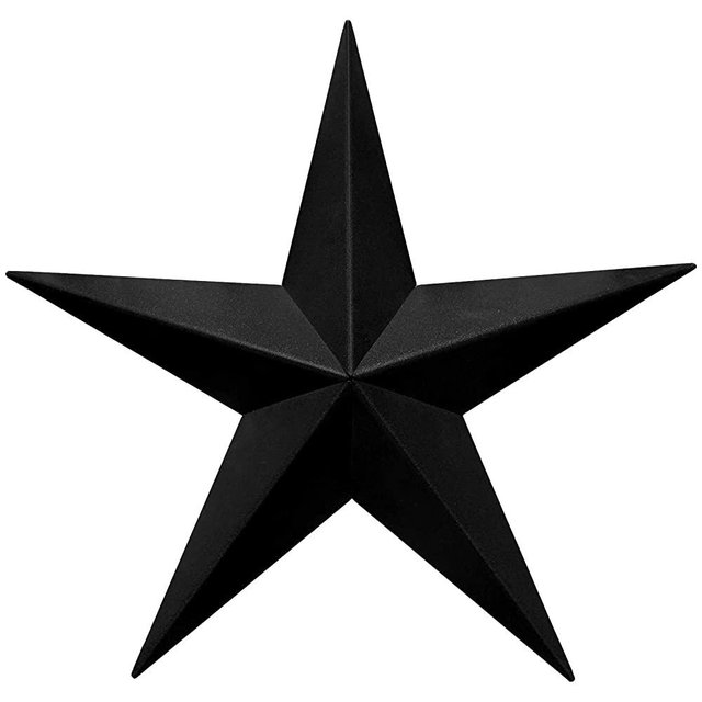 EcoRise Dark Bronze Barn Star – Star Wall Décor, Metal Stars for Outside or Inside of House, Iron Texas Metal Star Rustic Vintage Western Country Home Farmhouse Wall Art Decorations (22")