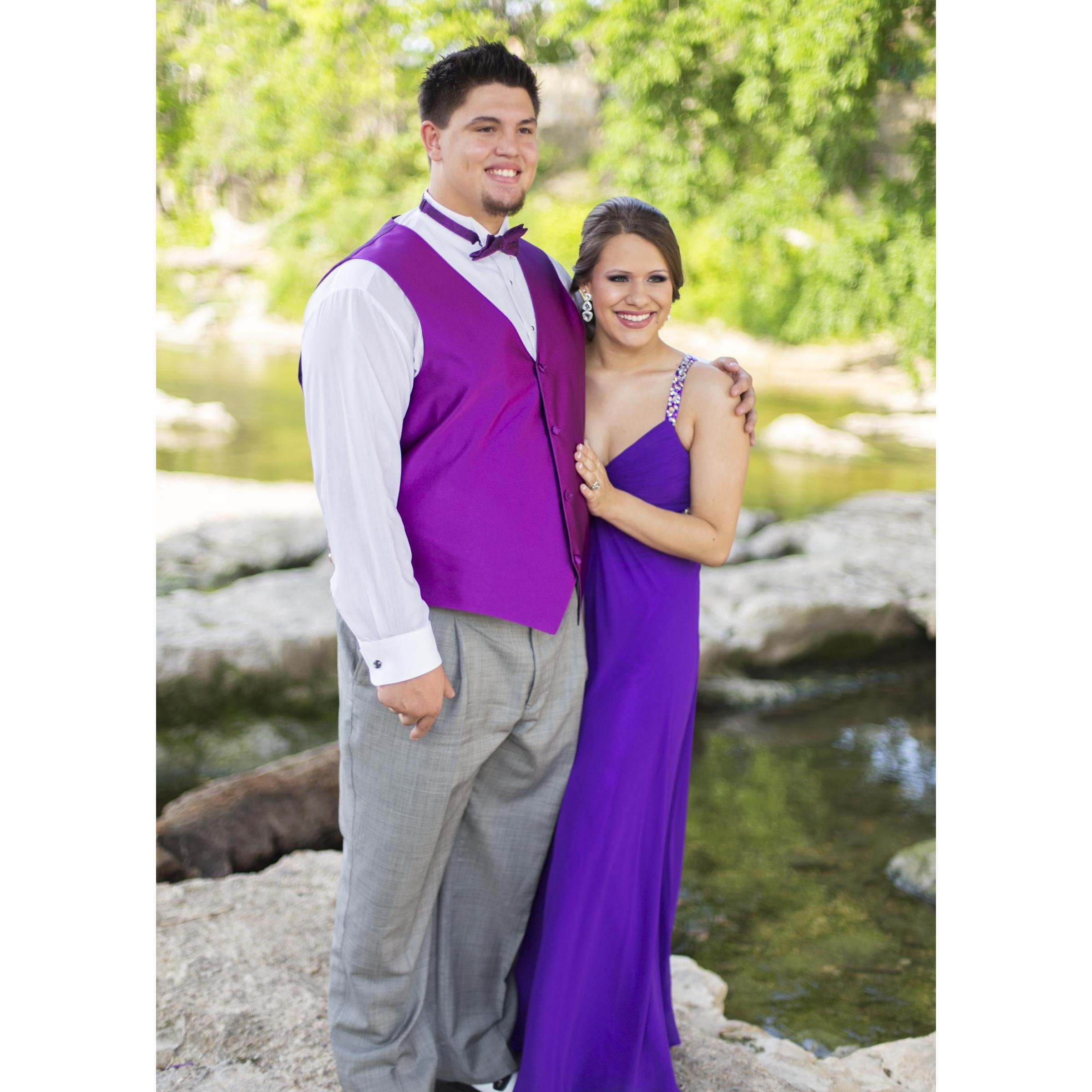 Senior year prom- 2014.