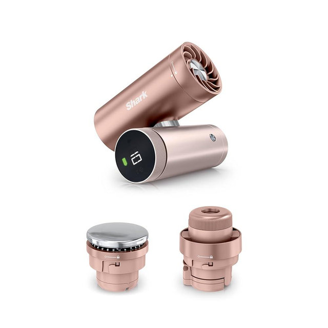 Shark ChillPill – The Only 3-in-1 Personal Cooling System with Fan, InstaChill Cooling Plate & Dry-Touch Mist – Portable, Handheld, Drops Skin Temp Up to 16°F, 10 Speeds, Rose Gold, FA022GD