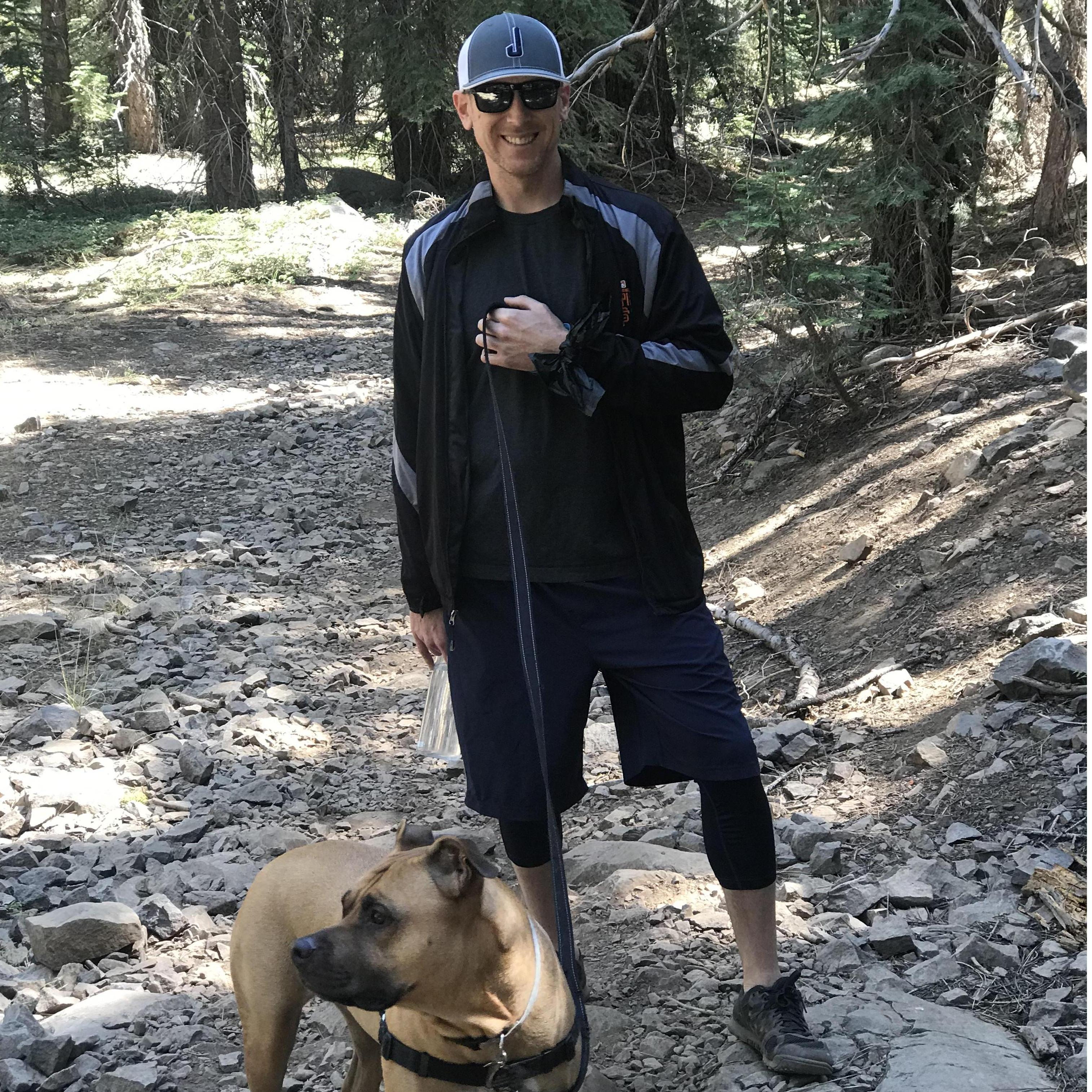 The boys hiking in Truckee