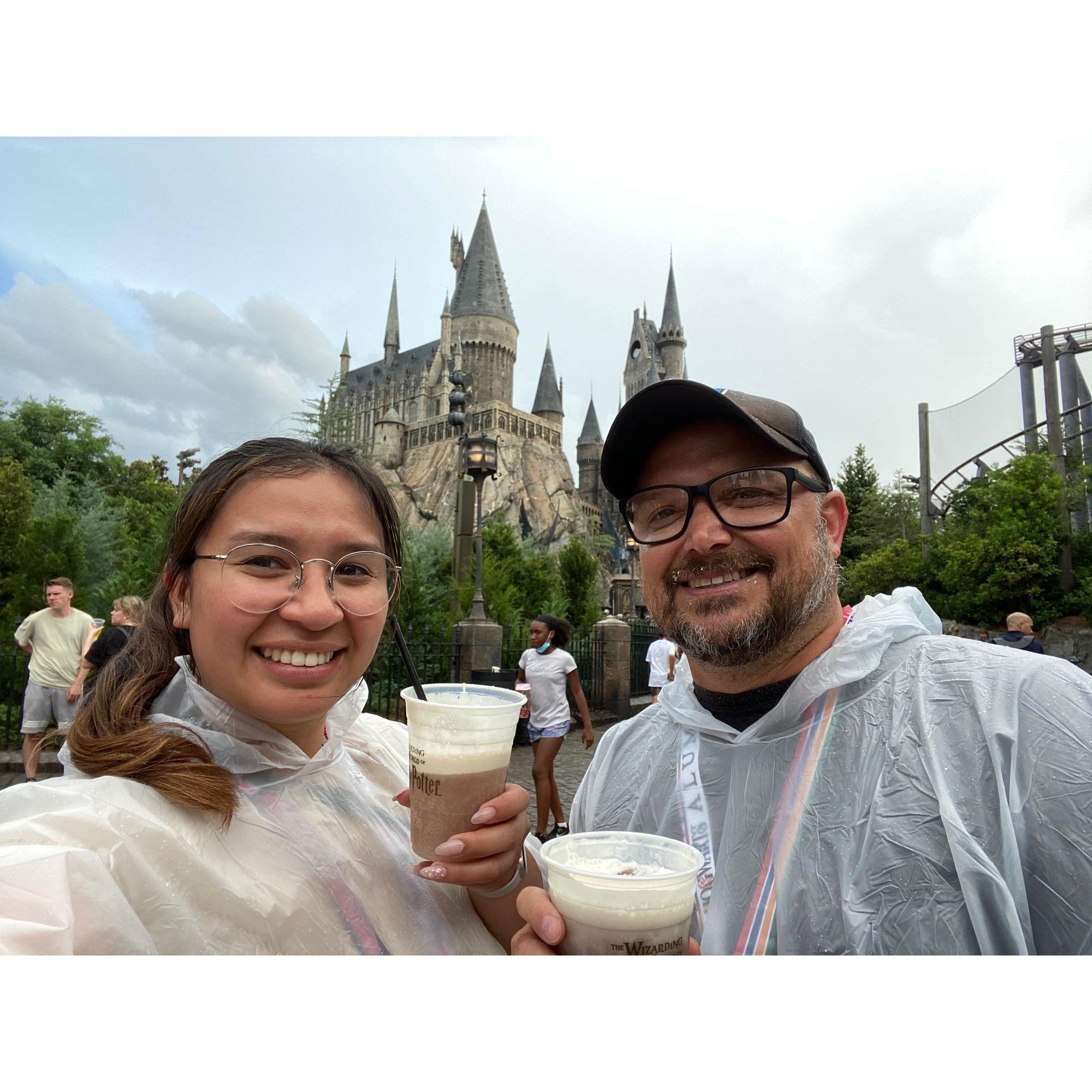 One of our favorite places to be, Harry Potter World at Universal!