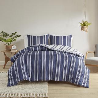 Cobi Striped Reversible 3-Piece Duvet Covet Set