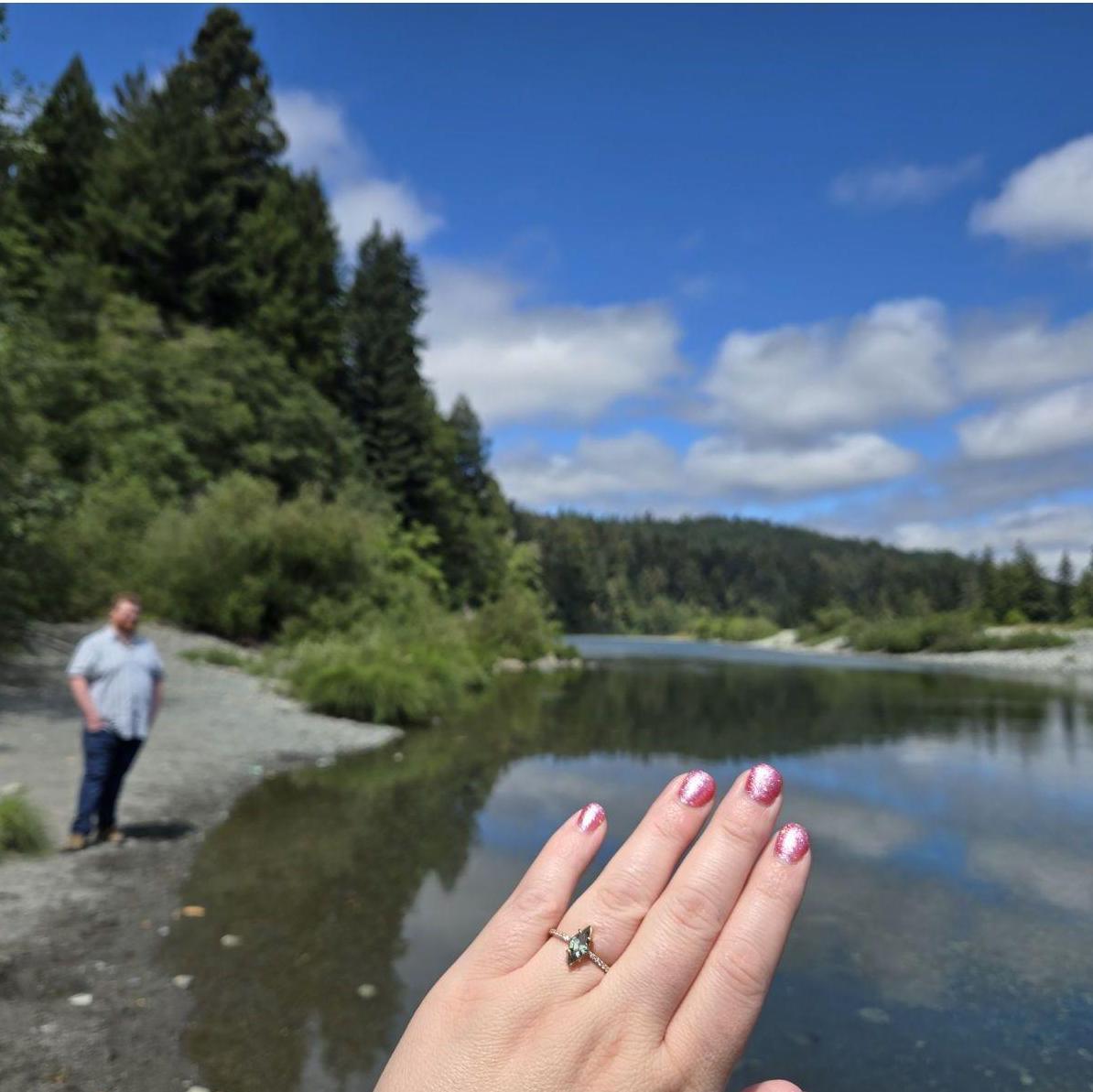 The spot where we got engaged.