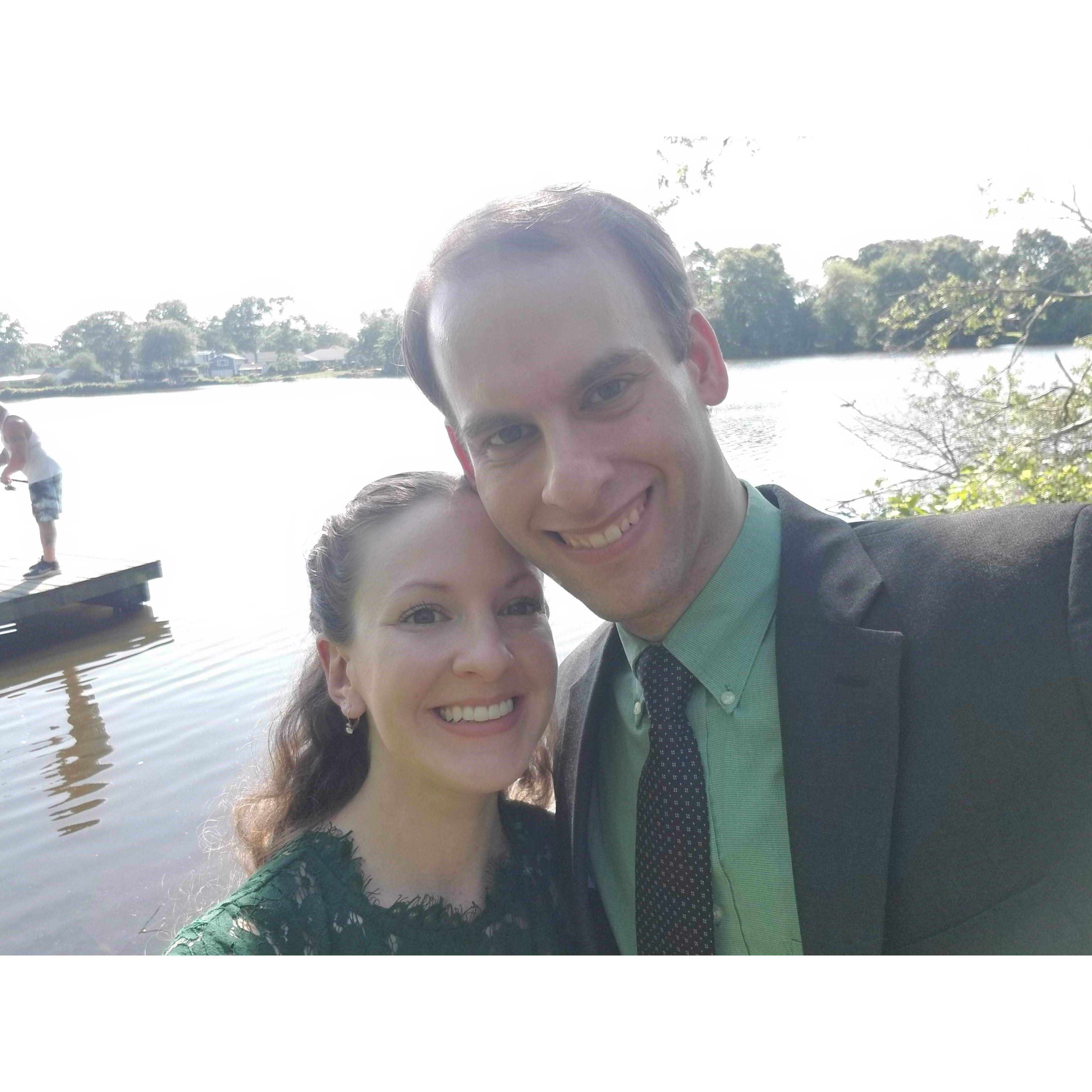 A nice walk in Brookwood Hall park between Juliann & John's wedding & reception