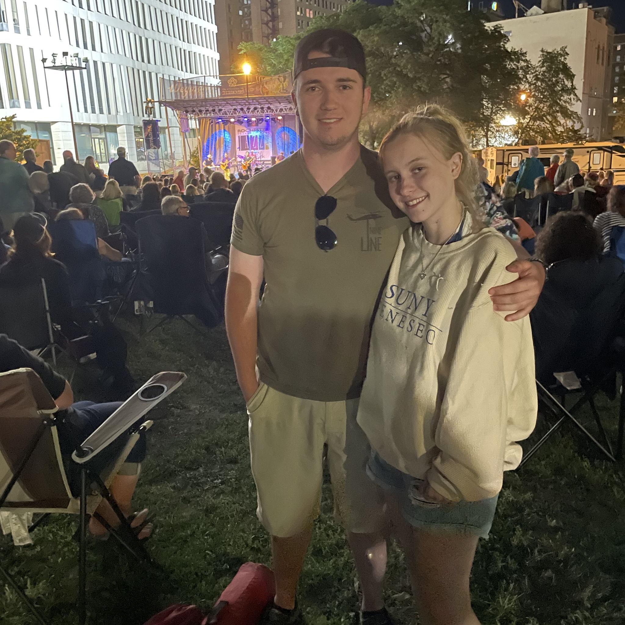 Seeing Kevin Bacon at the Jazz Fest!