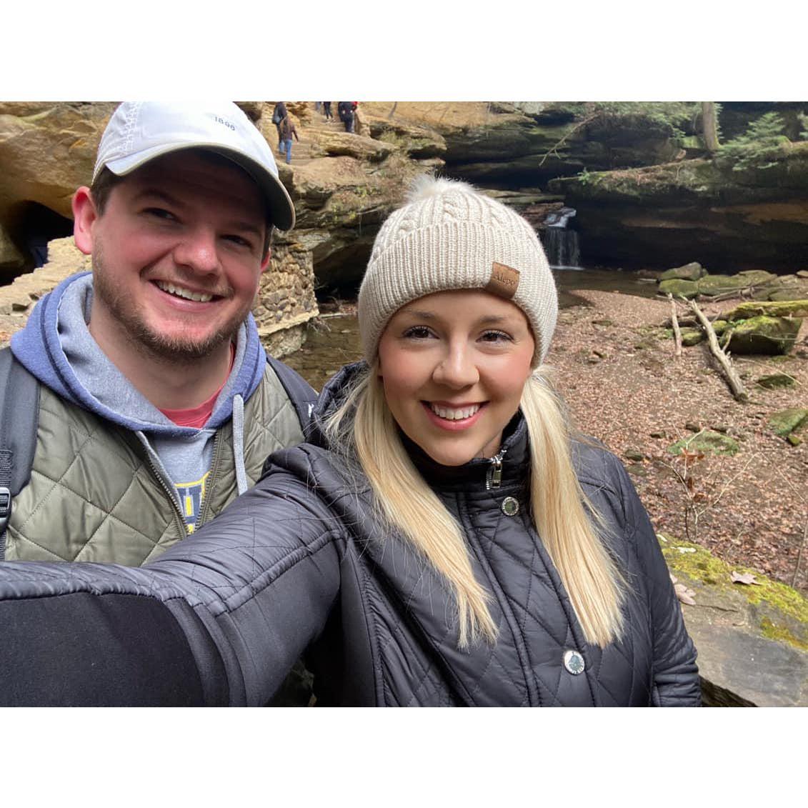 Our first "couple" vacation to Hocking Hills- so beautiful!